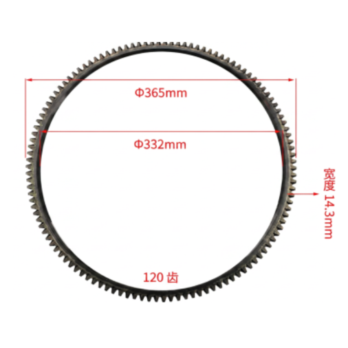 CREMALHEIRA VOLANTE MOTOR XINCHAI 120 DENTES